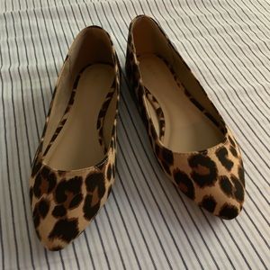 Cheetah Print Flats - never worn